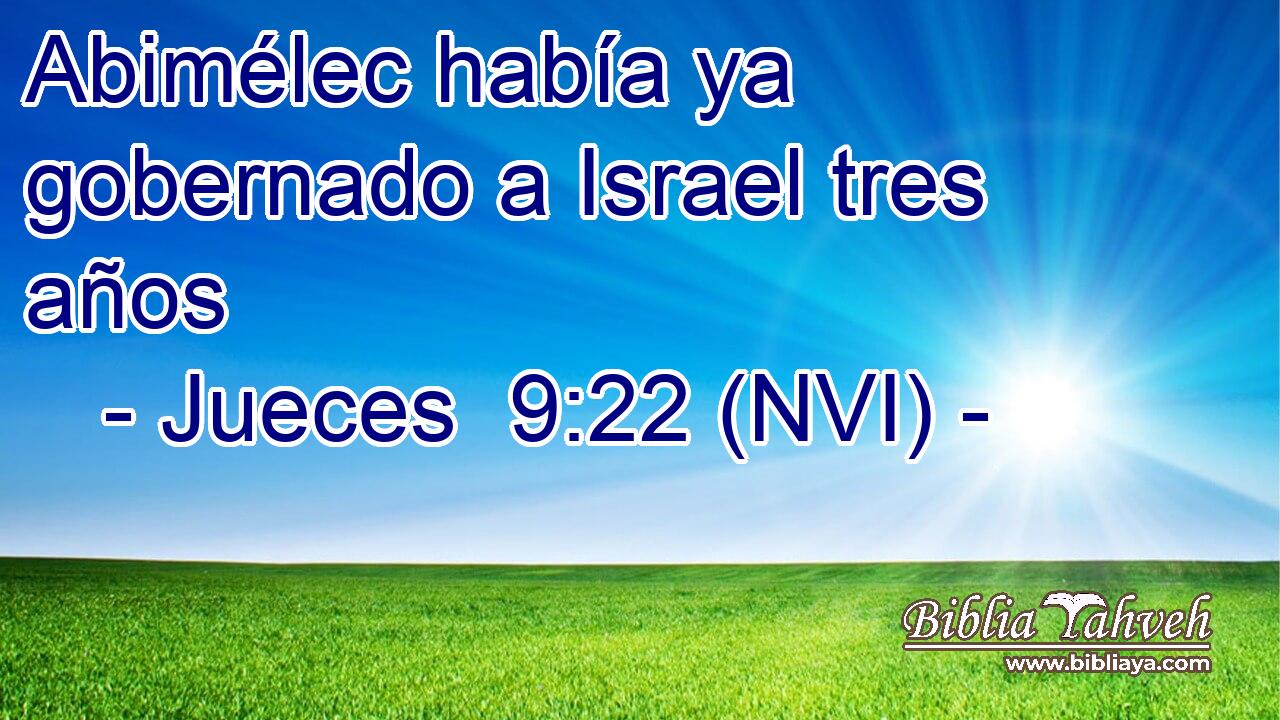  Abimélec había ya gobernado a Israel tres años 