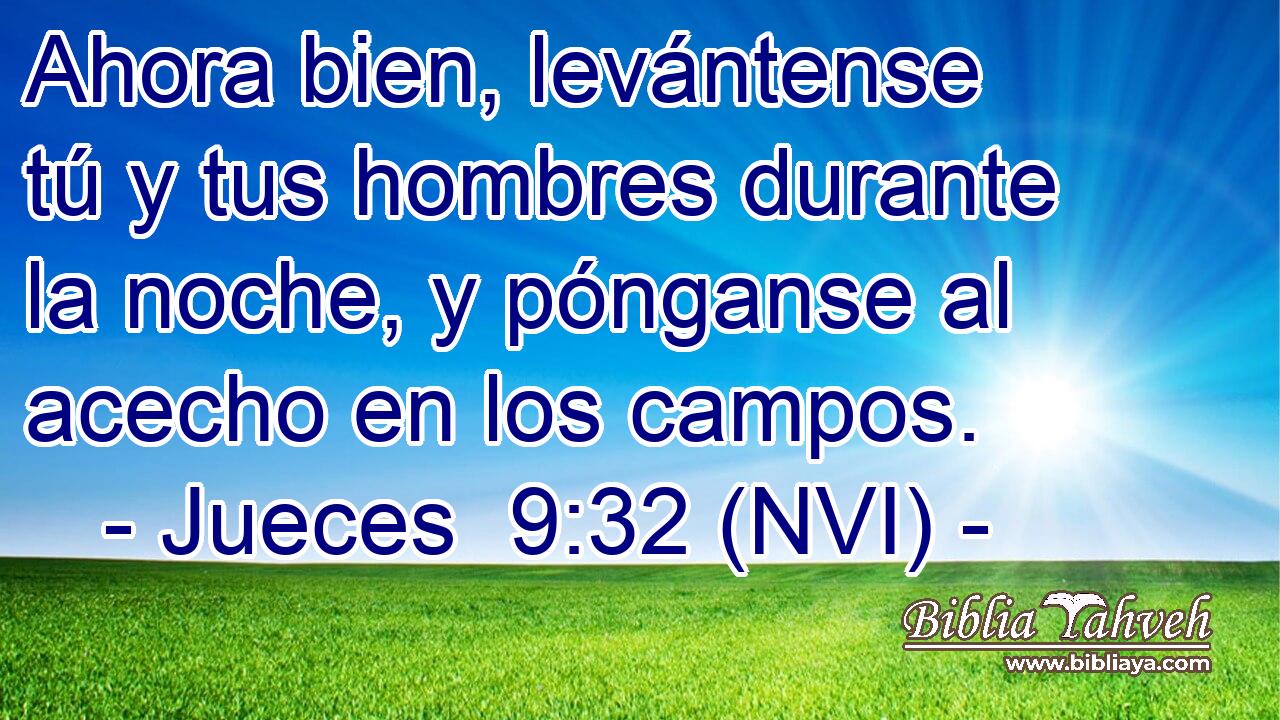  Ahora bien, levántense tú y tus hombres durante la noche, y pónganse al acecho en los campos. 