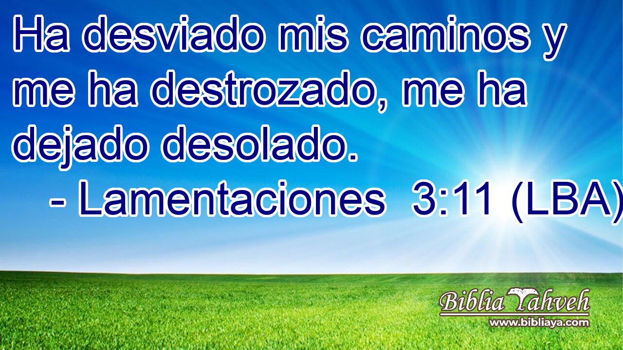 Ha desviado mis caminos y me ha destrozado, me ha dejado desolado.