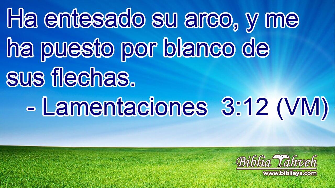  Ha entesado su arco, y me ha puesto por blanco de sus flechas. 