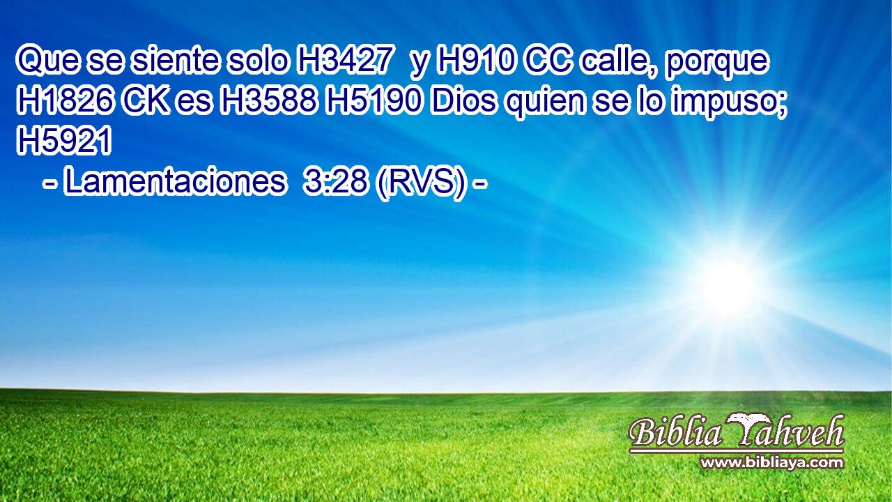 Que se siente solo H3427  y H910 CC calle, porque H1826 CK es H3588 H5190 Dios quien se lo impuso; H5921  