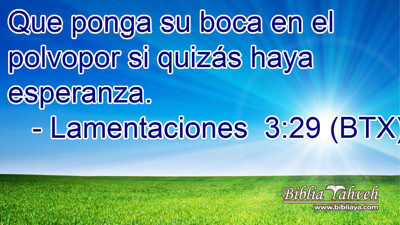 Que ponga su boca en el polvopor si quizás haya esperanza.