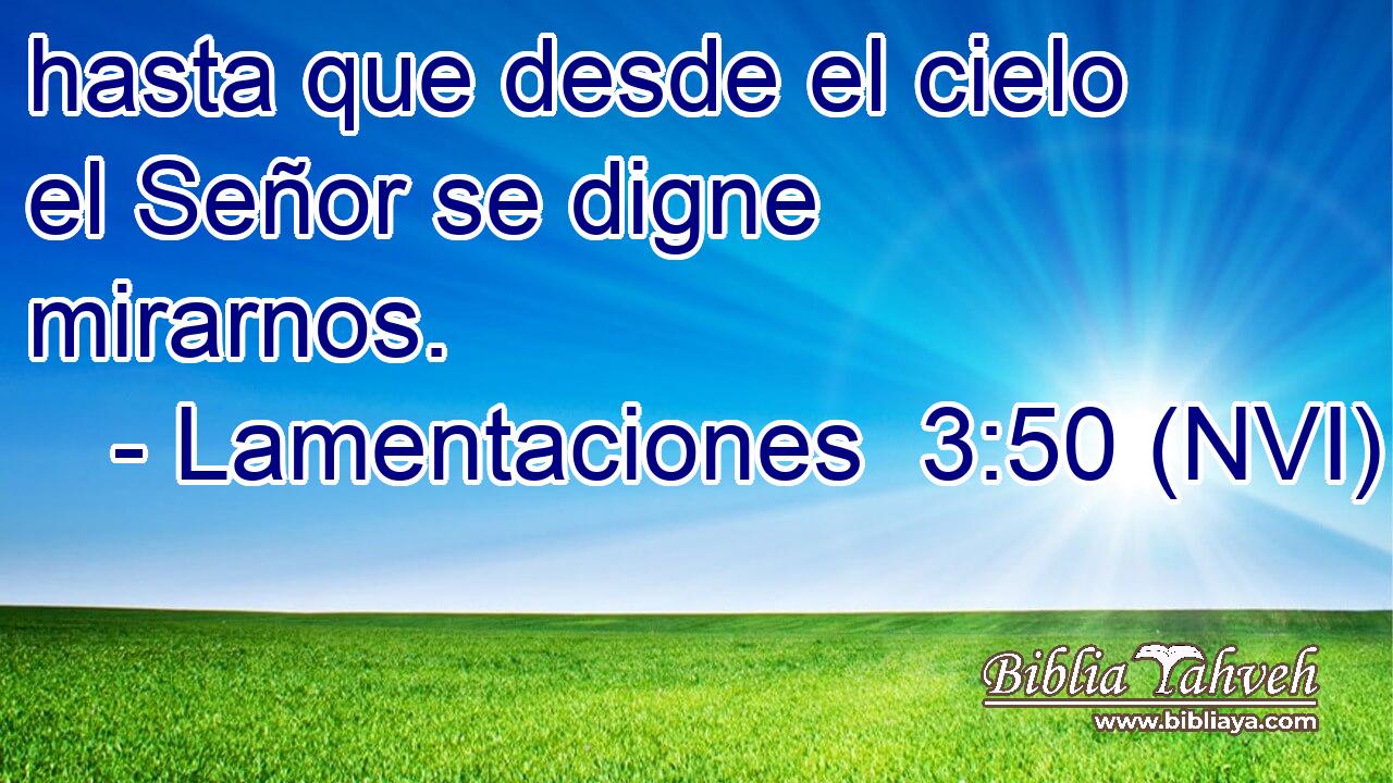 hasta que desde el cielo el Señor se digne mirarnos. 