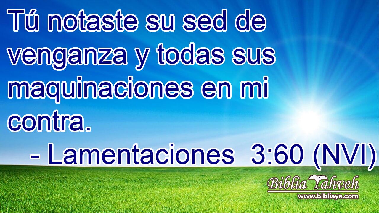 Tú notaste su sed de venganza y todas sus maquinaciones en mi contra. 