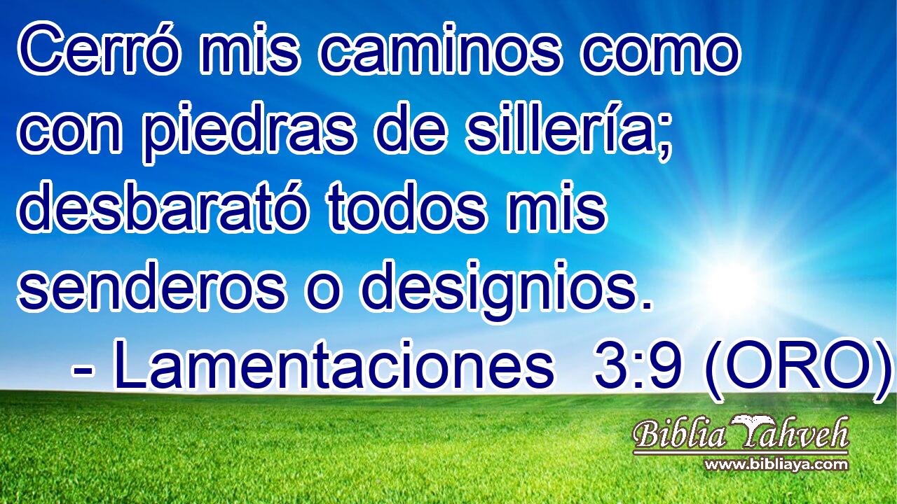  Cerró mis caminos como con piedras de sillería; desbarató todos mis senderos o designios. 