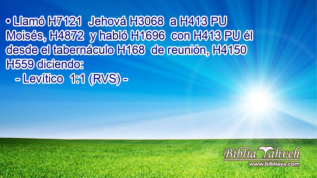 • Llamó H7121  Jehová H3068  a H413 PU Moisés, H4872  y habló H1696  con H413 PU él desde el tabernáculo H168  de reunión, H4150  H559 diciendo: 
