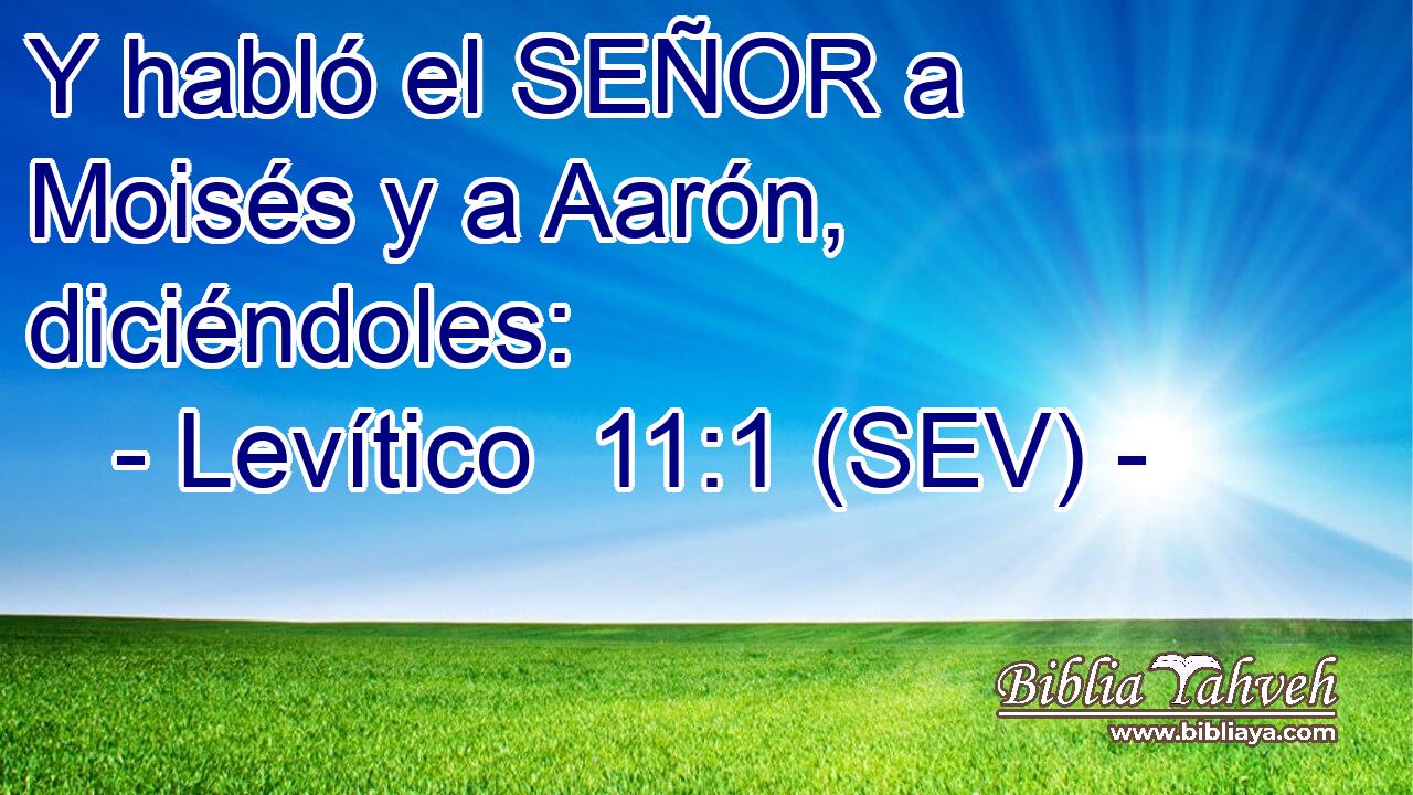 Y habló el SEÑOR a Moisés y a Aarón, diciéndoles: