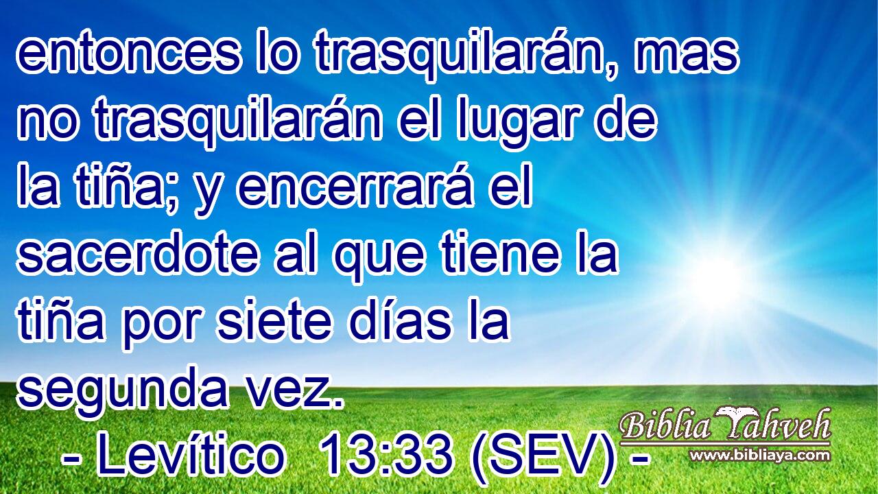 entonces lo trasquilarán, mas no trasquilarán el lugar de la tiña; y encerrará el sacerdote al que tiene la tiña por siete días la segunda vez.