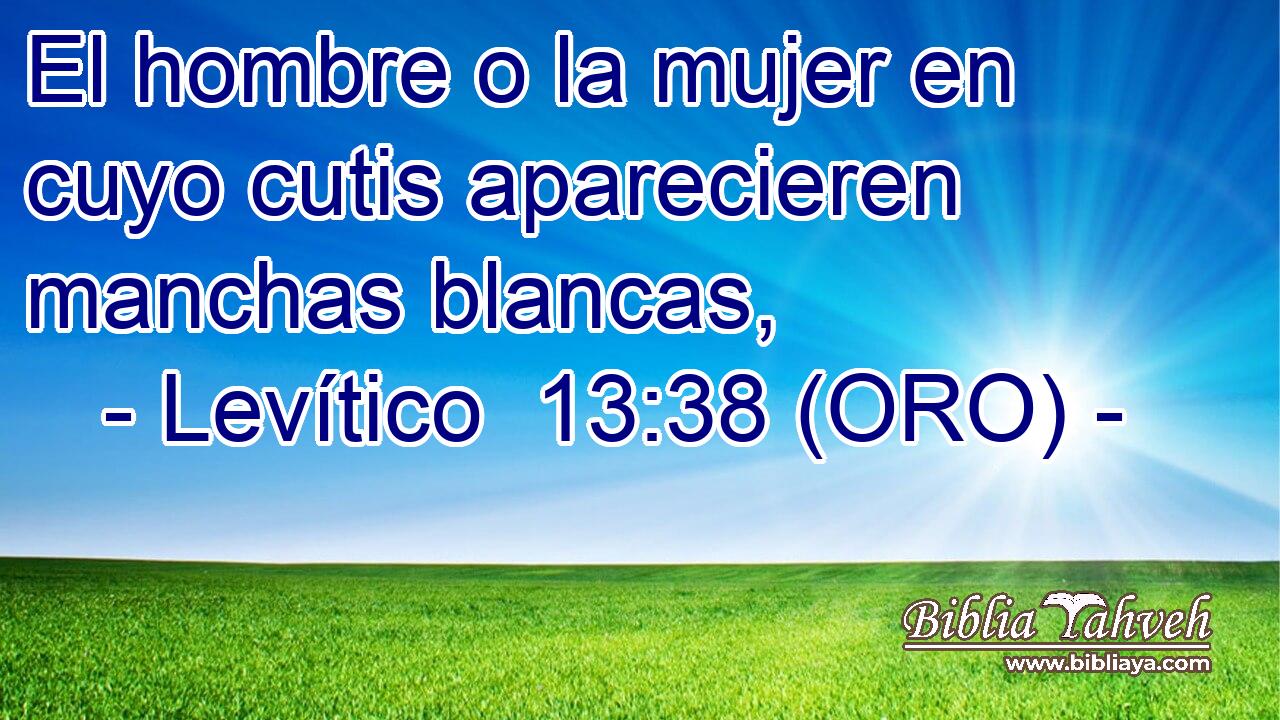  El hombre o la mujer en cuyo cutis aparecieren manchas blancas, 