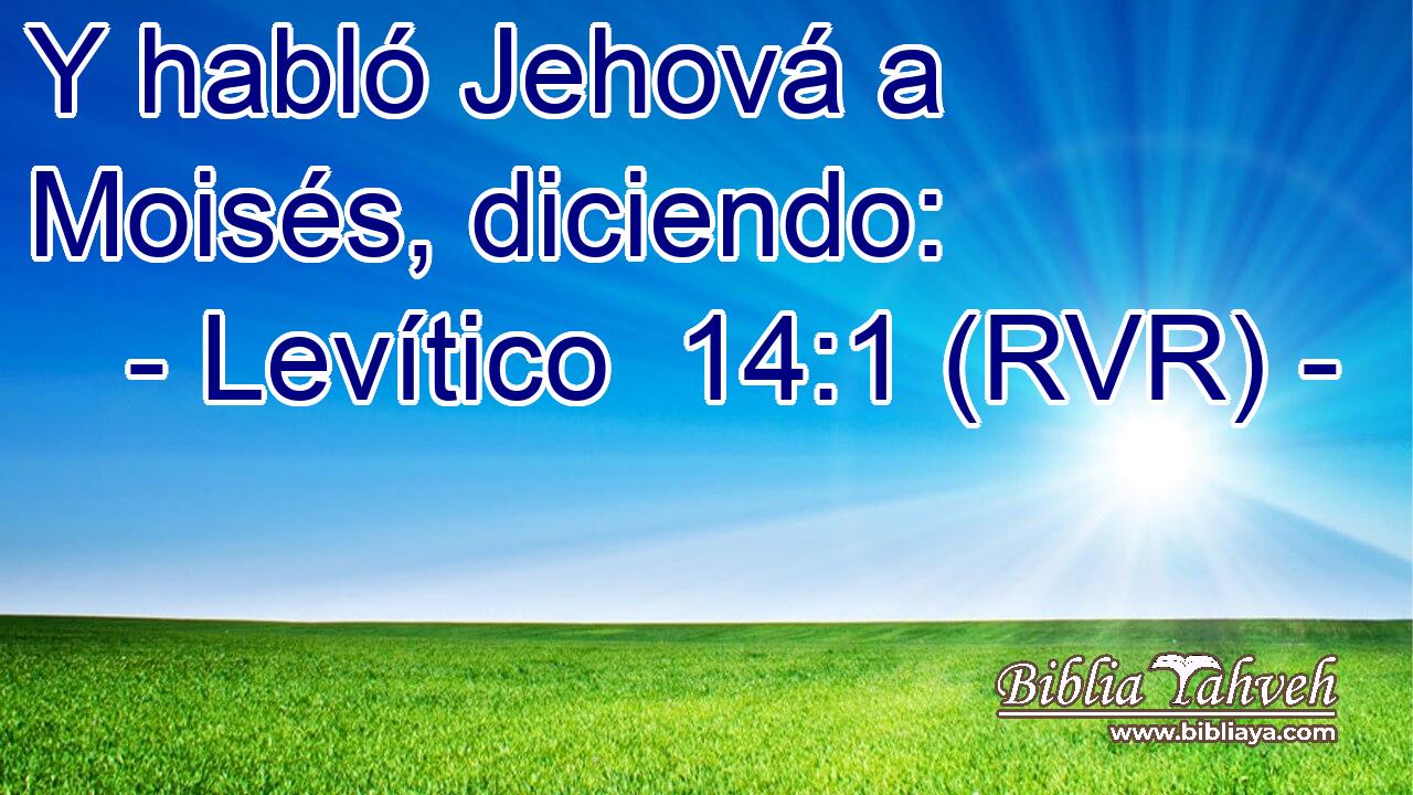 Y habló Jehová a Moisés, diciendo: