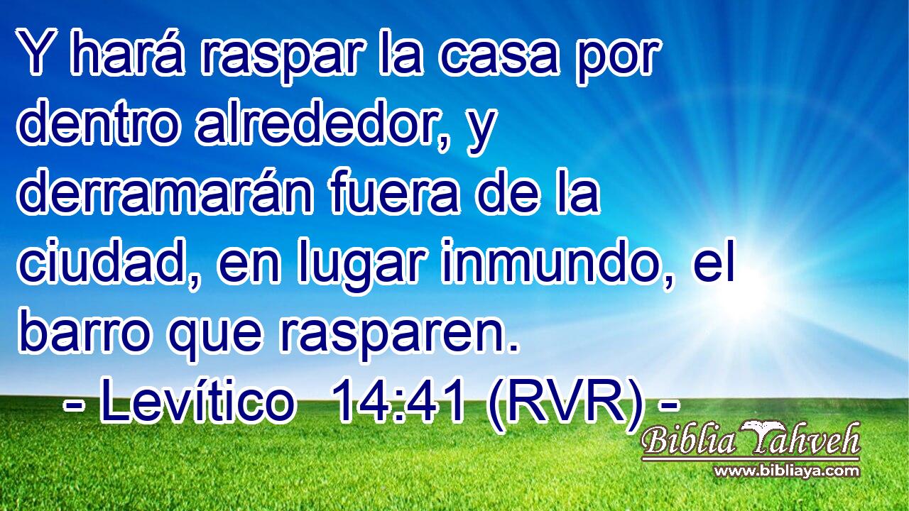 Y hará raspar la casa por dentro alrededor, y derramarán fuera de la ciudad, en lugar inmundo, el barro que rasparen.