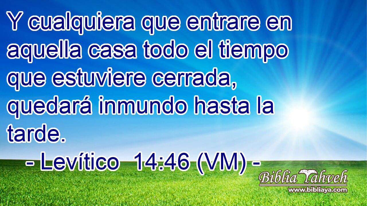  Y cualquiera que entrare en aquella casa todo el tiempo que estuviere cerrada, quedará inmundo hasta la tarde. 