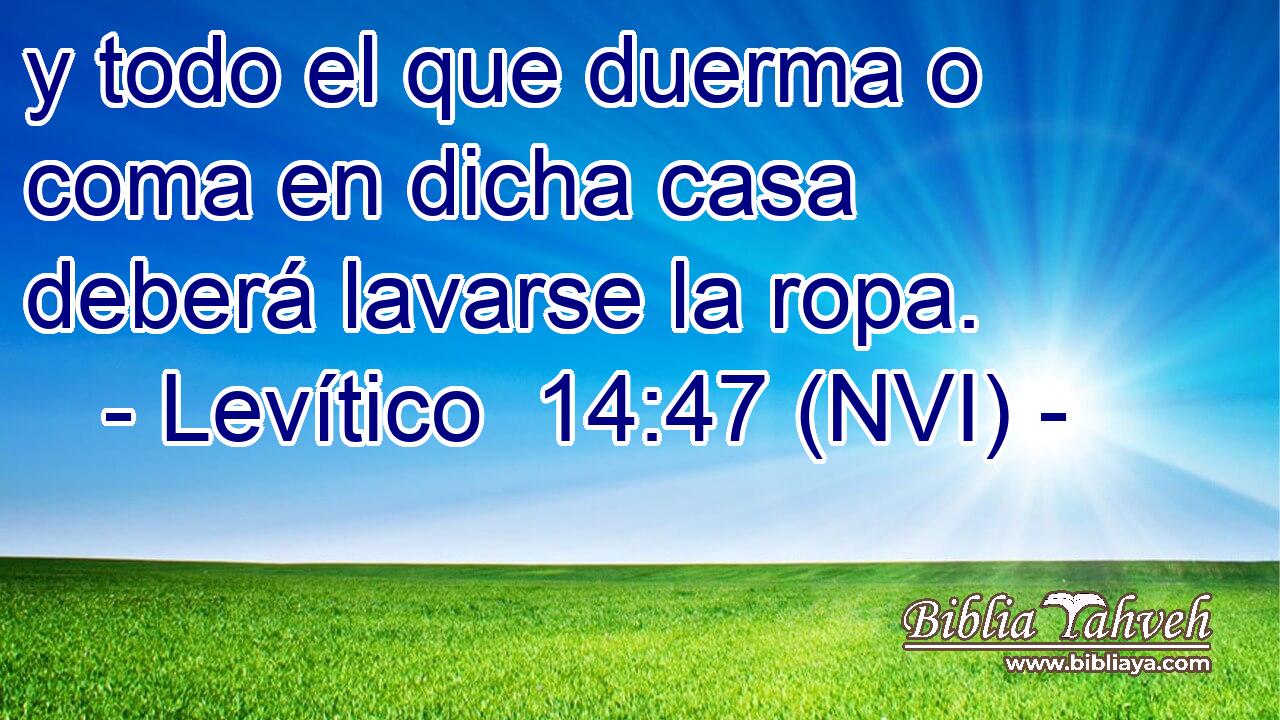  y todo el que duerma o coma en dicha casa deberá lavarse la ropa. 