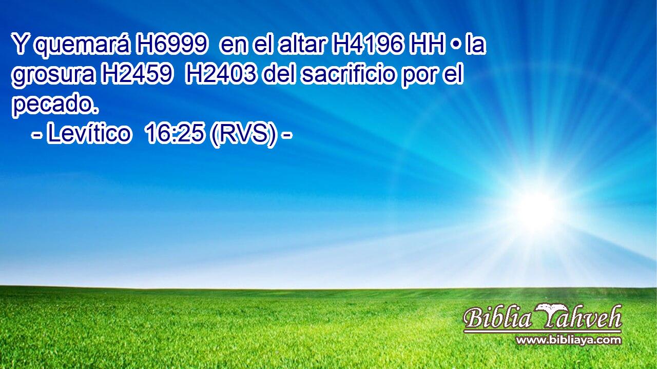 Y quemará H6999  en el altar H4196 HH • la grosura H2459  H2403 del sacrificio por el pecado. 