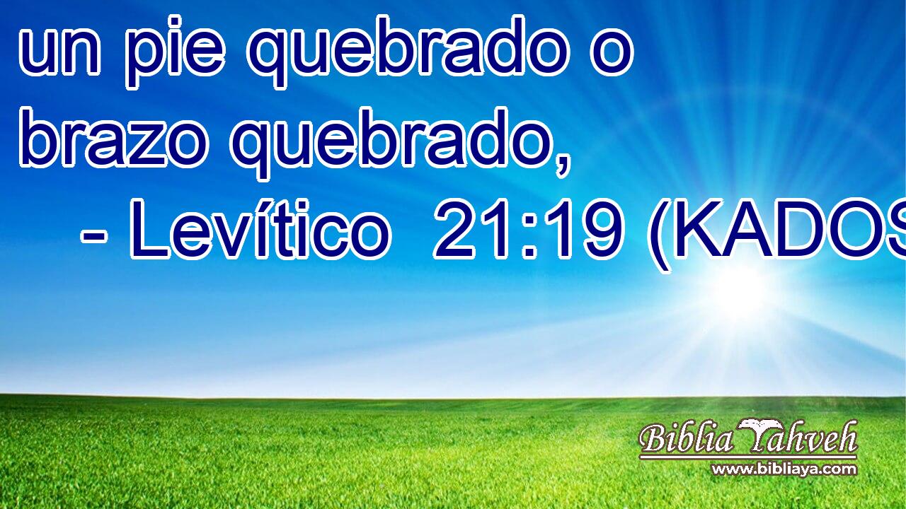  un pie quebrado o brazo quebrado, 