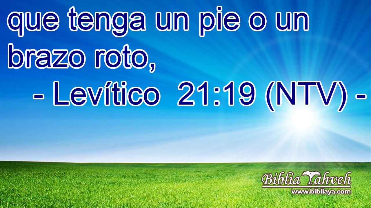 que tenga un pie o un brazo roto,