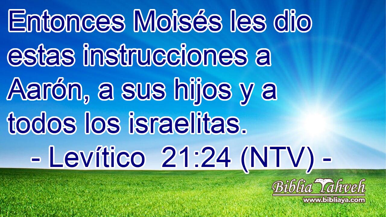 Entonces Moisés les dio estas instrucciones a Aarón, a sus hijos y a todos los israelitas.
