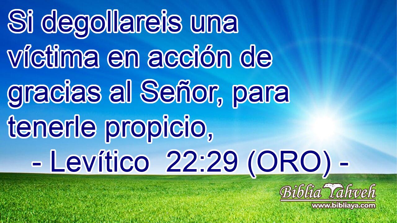  Si degollareis una víctima en acción de gracias al Señor, para tenerle propicio, 