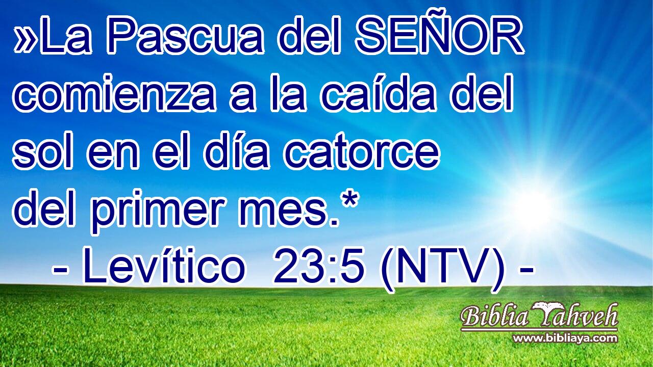 »La Pascua del SEÑOR comienza a la caída del sol en el día catorce del primer mes.*