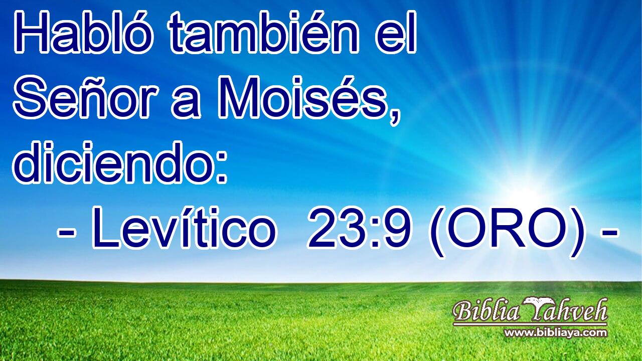  Habló también el Señor a Moisés, diciendo: 