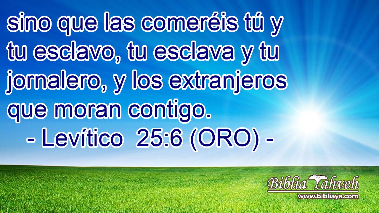  sino que las comeréis tú y tu esclavo, tu esclava y tu jornalero, y los extranjeros que moran contigo. 