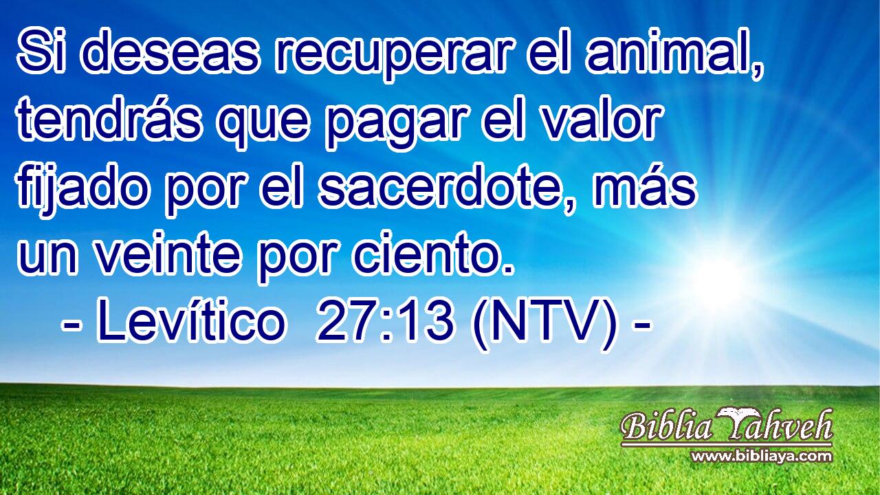 Si deseas recuperar el animal, tendrás que pagar el valor fijado por el sacerdote, más un veinte por ciento.