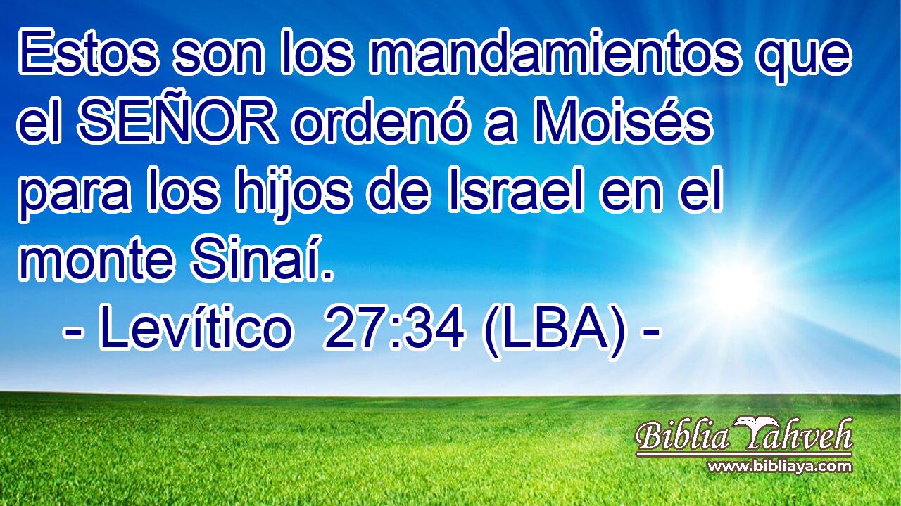 Estos son los mandamientos que el SEÑOR ordenó a Moisés para los hijos de Israel en el monte Sinaí.