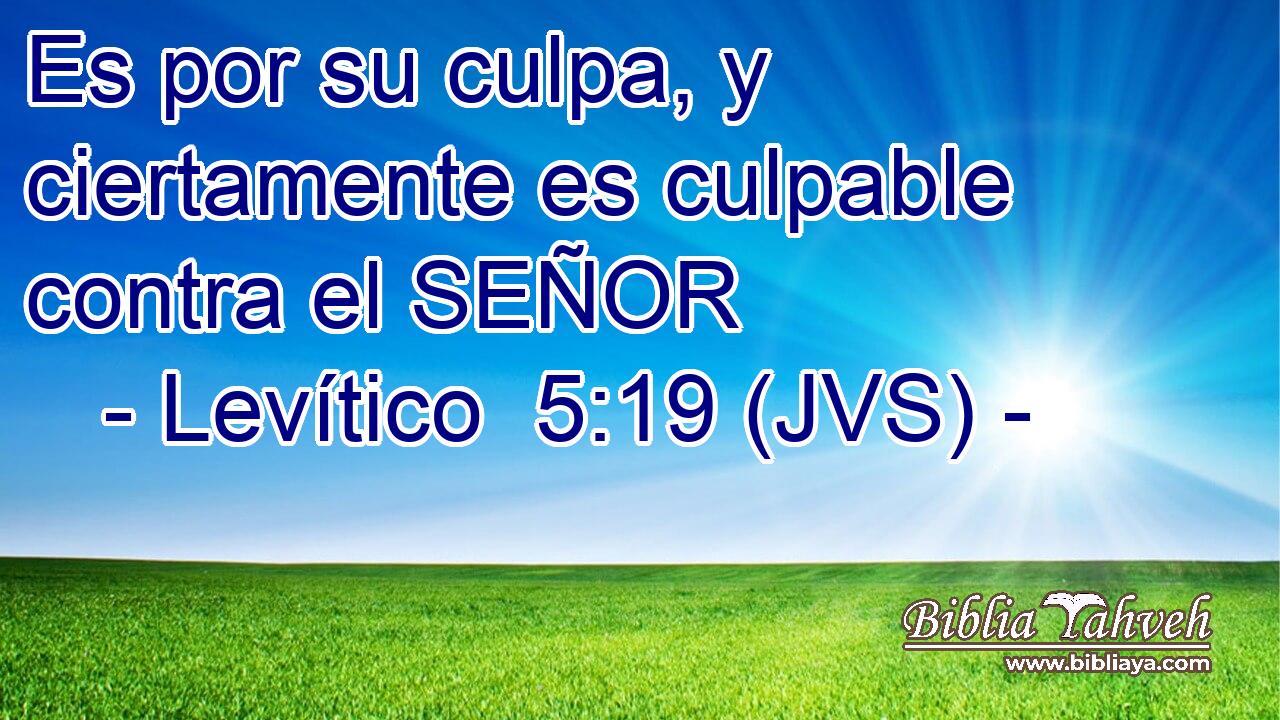 Es por su culpa, y ciertamente es culpable contra el SEÑOR