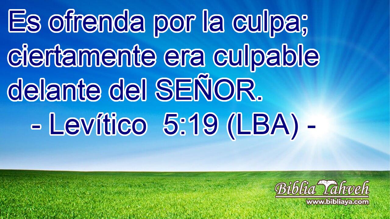 Es ofrenda por la culpa; ciertamente era culpable delante del SEÑOR.