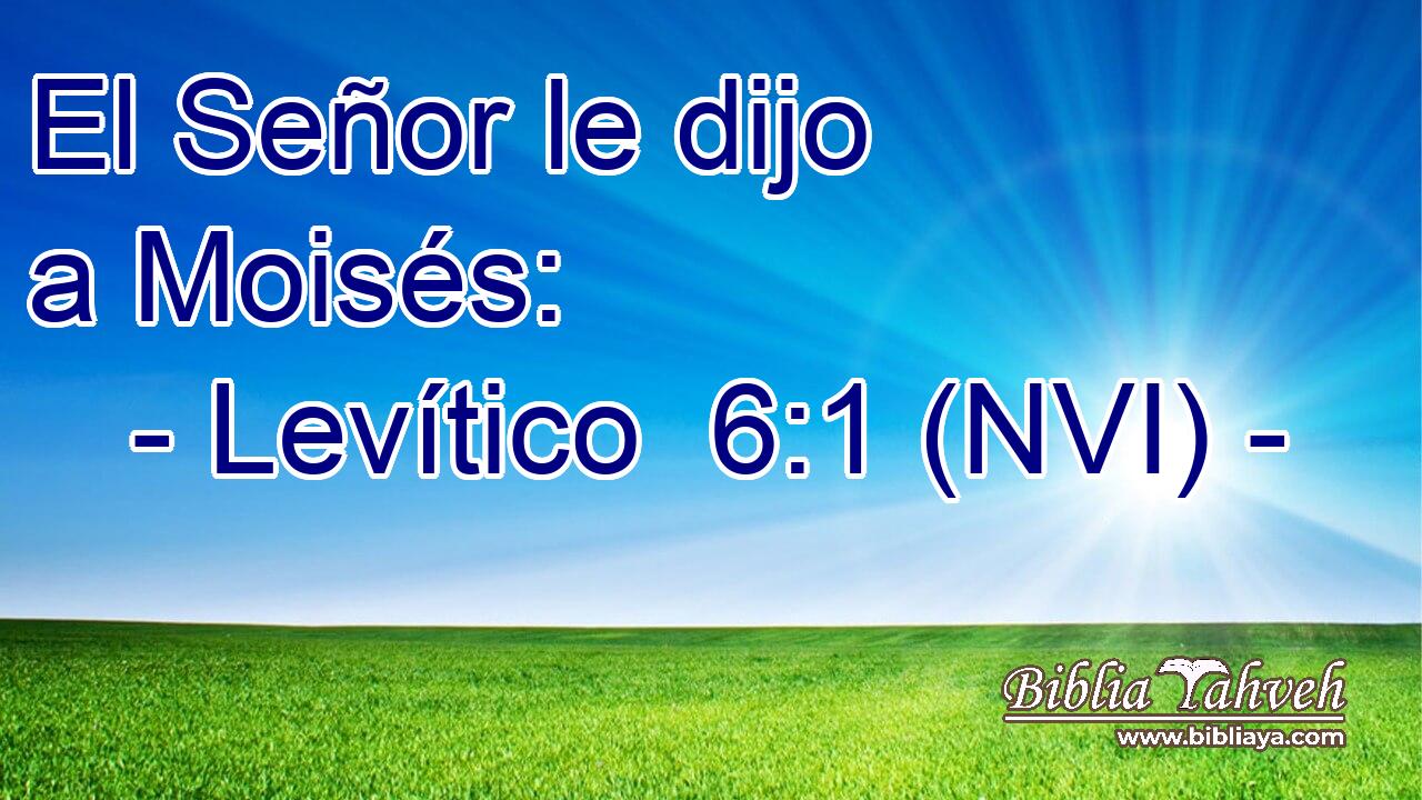  El Señor le dijo a Moisés: 