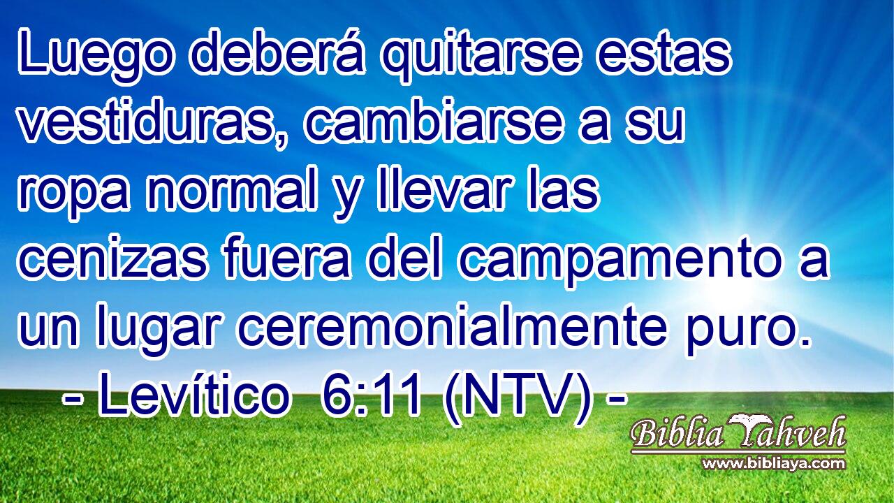 Luego deberá quitarse estas vestiduras, cambiarse a su ropa normal y llevar las cenizas fuera del campamento a un lugar ceremonialmente puro.
