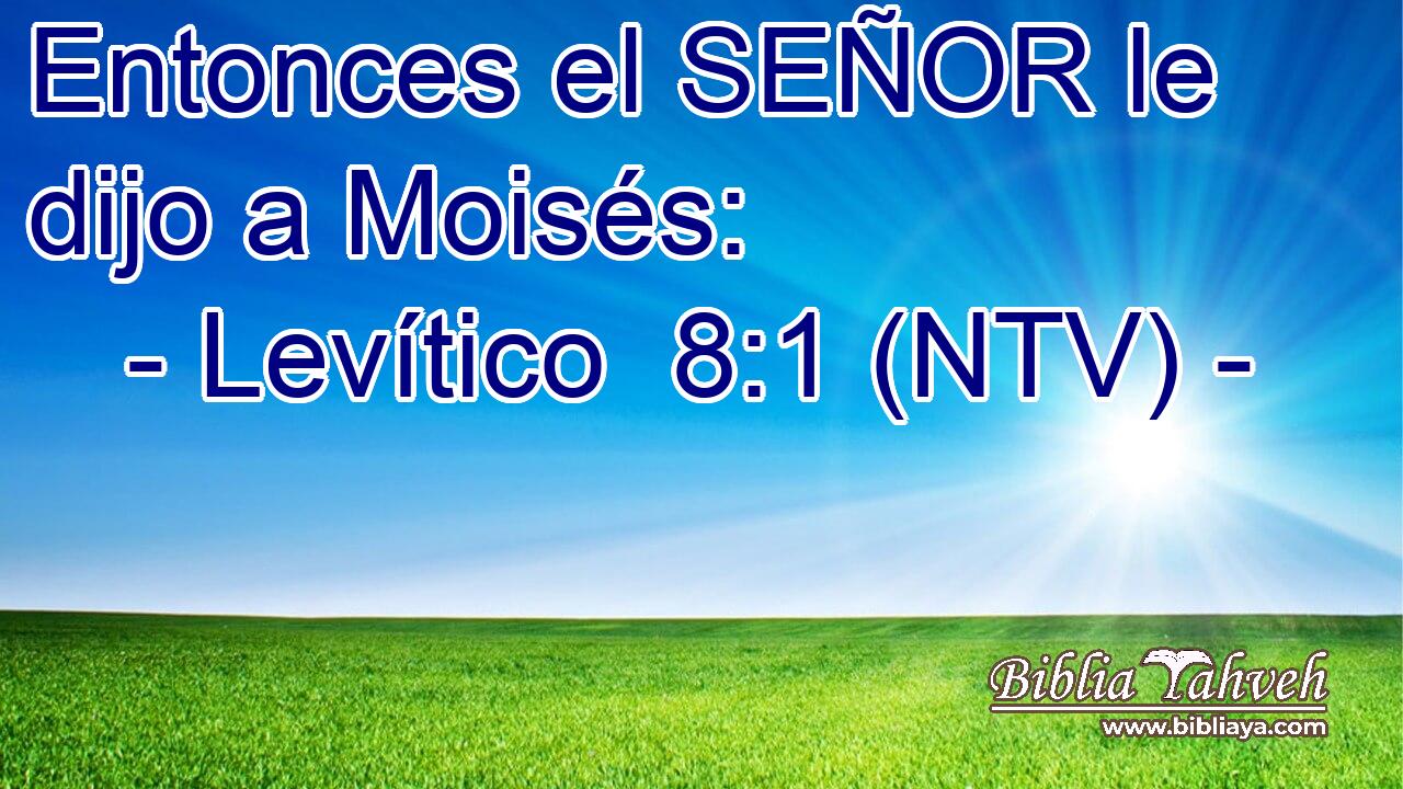 Entonces el SEÑOR le dijo a Moisés: