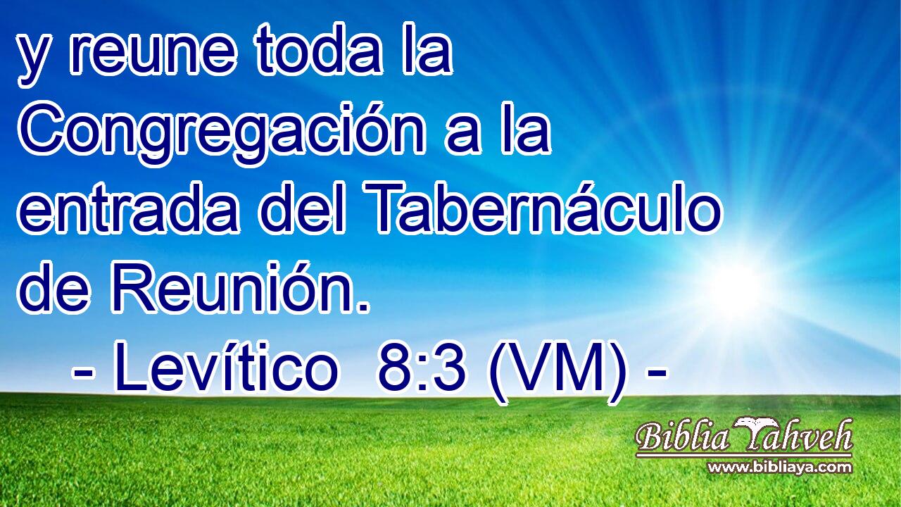  y reune toda la Congregación a la entrada del Tabernáculo de Reunión. 