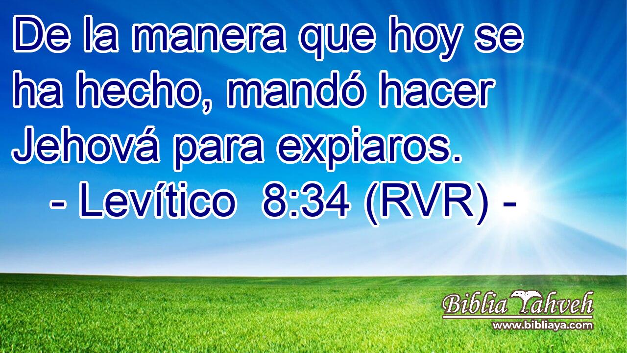De la manera que hoy se ha hecho, mandó hacer Jehová para expiaros.
