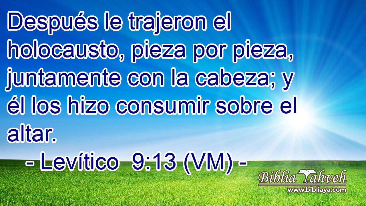  Después le trajeron el holocausto, pieza por pieza, juntamente con la cabeza; y él los hizo consumir sobre el altar. 