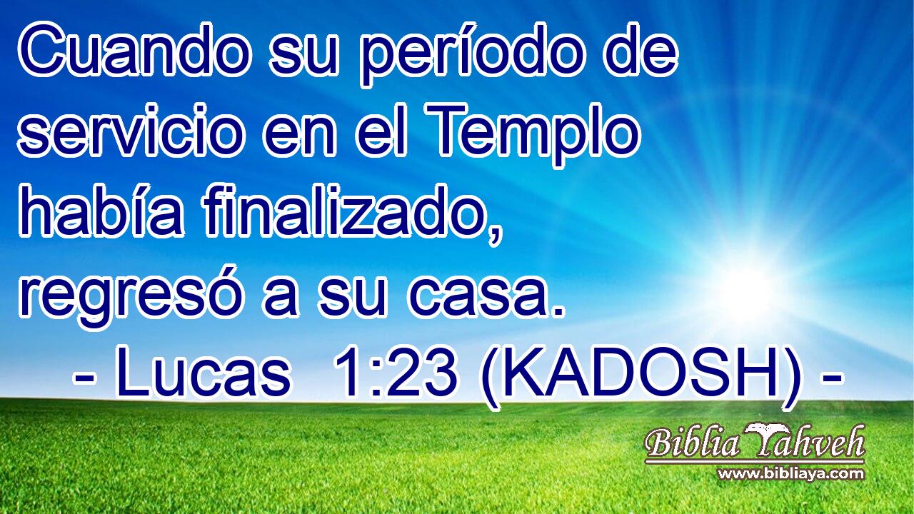  Cuando su período de servicio en el Templo había finalizado, regresó a su casa. 