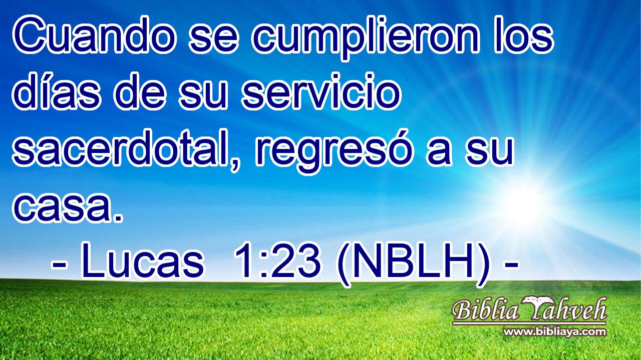  Cuando se cumplieron los días de su servicio sacerdotal, regresó a su casa. 