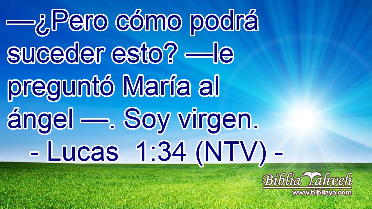 —¿Pero cómo podrá suceder esto? —le preguntó María al ángel —. Soy virgen.