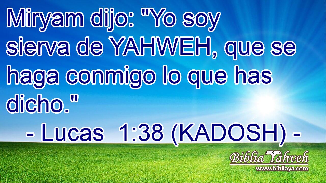  Miryam dijo: 