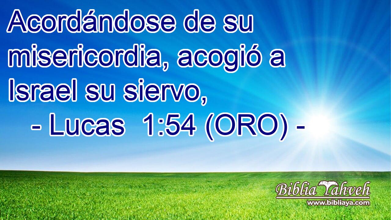  Acordándose de su misericordia, acogió a Israel su siervo, 