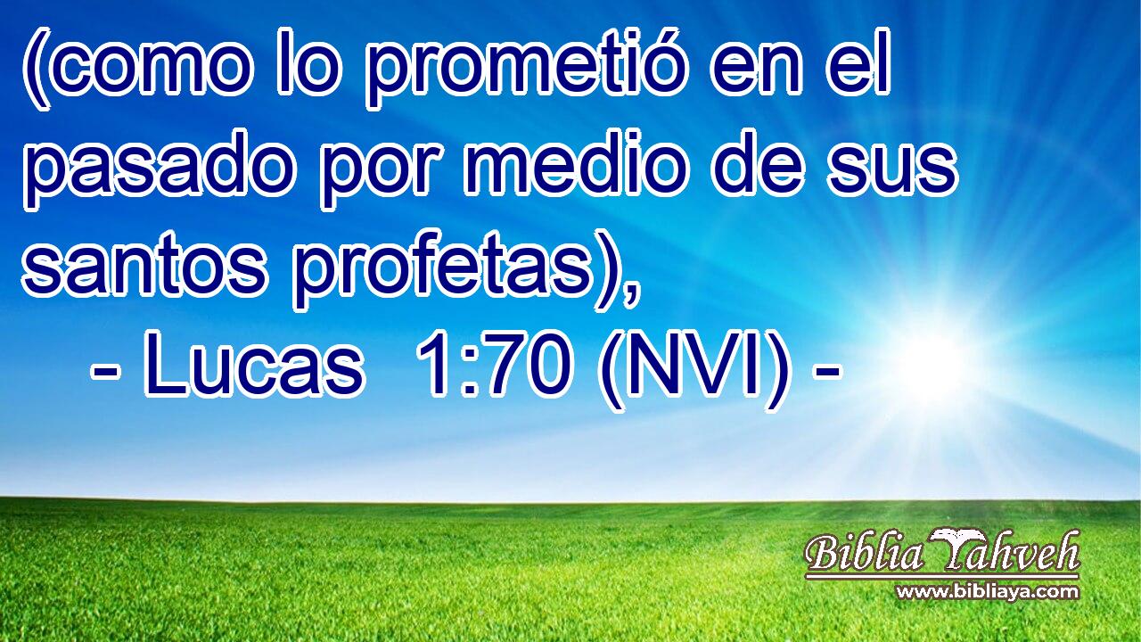  (como lo prometió en el pasado por medio de sus santos profetas), 