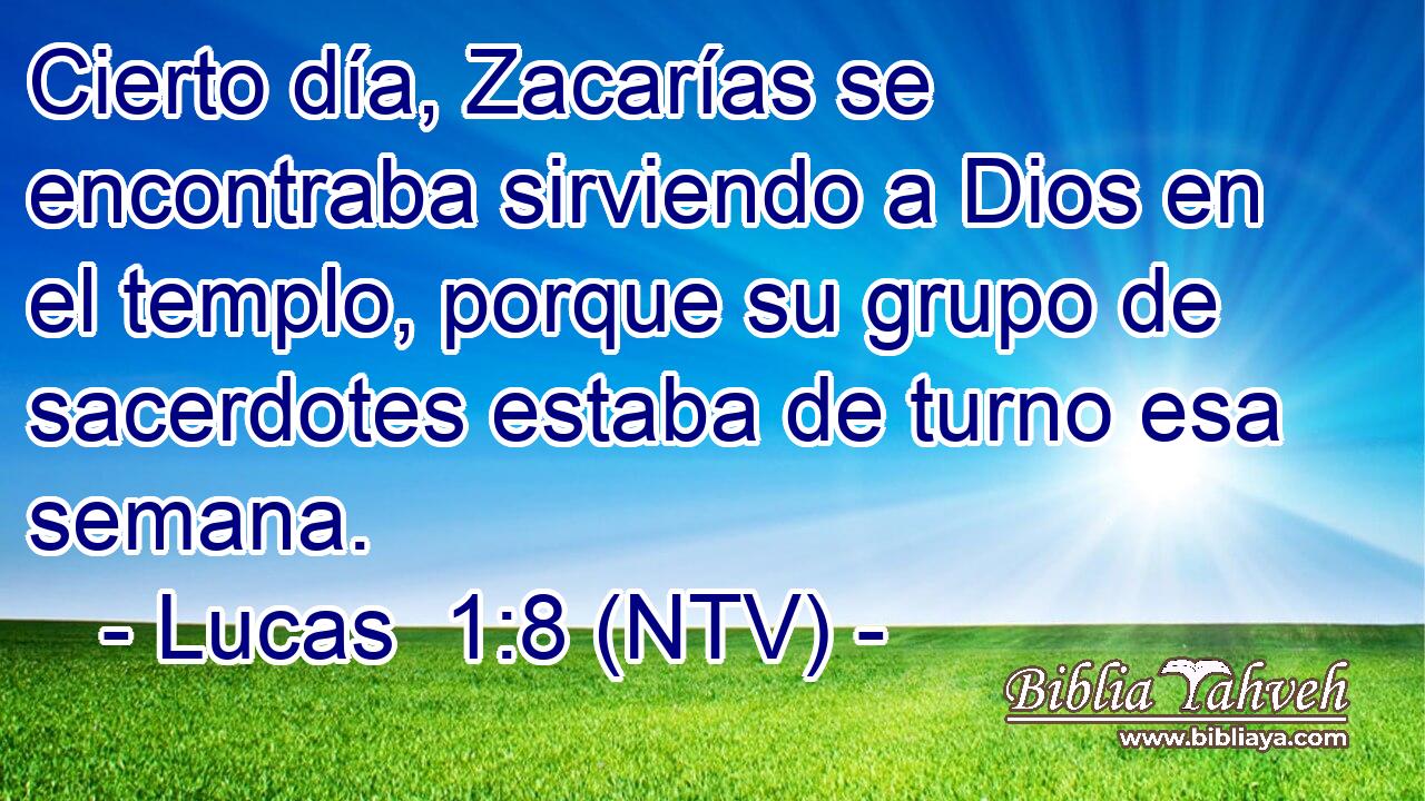 Cierto día, Zacarías se encontraba sirviendo a Dios en el templo, porque su grupo de sacerdotes estaba de turno esa semana.