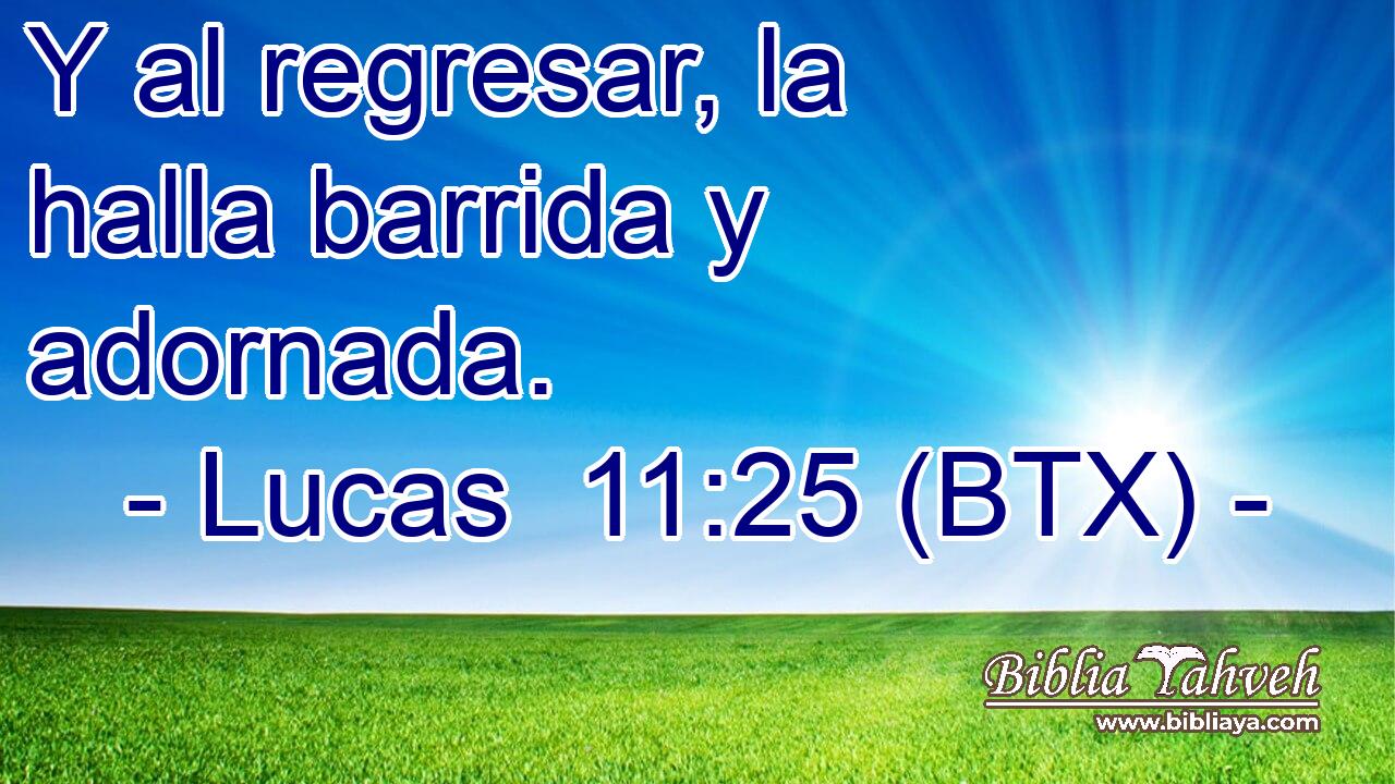 Y al regresar, la halla barrida y adornada.