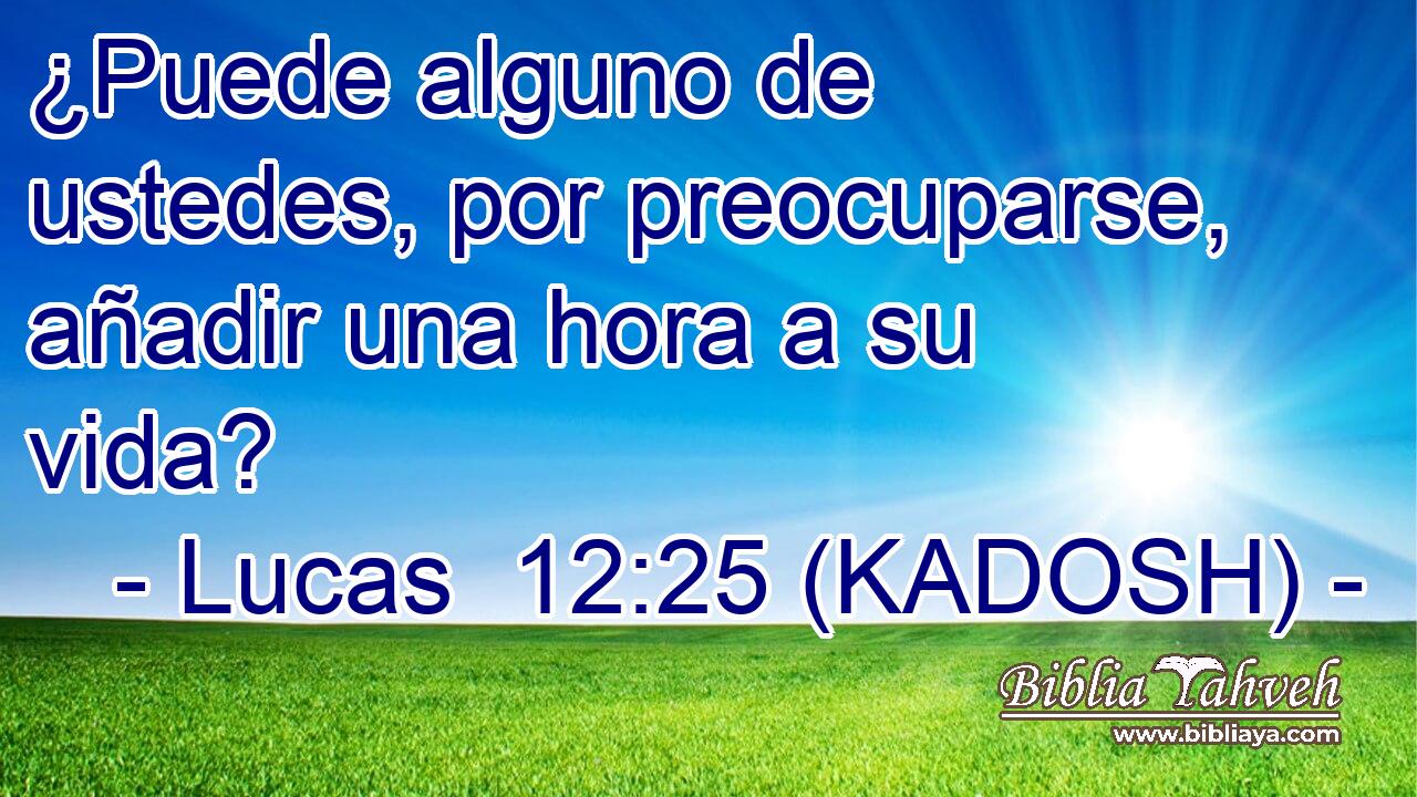  ¿Puede alguno de ustedes, por preocuparse, añadir una hora a su vida? 