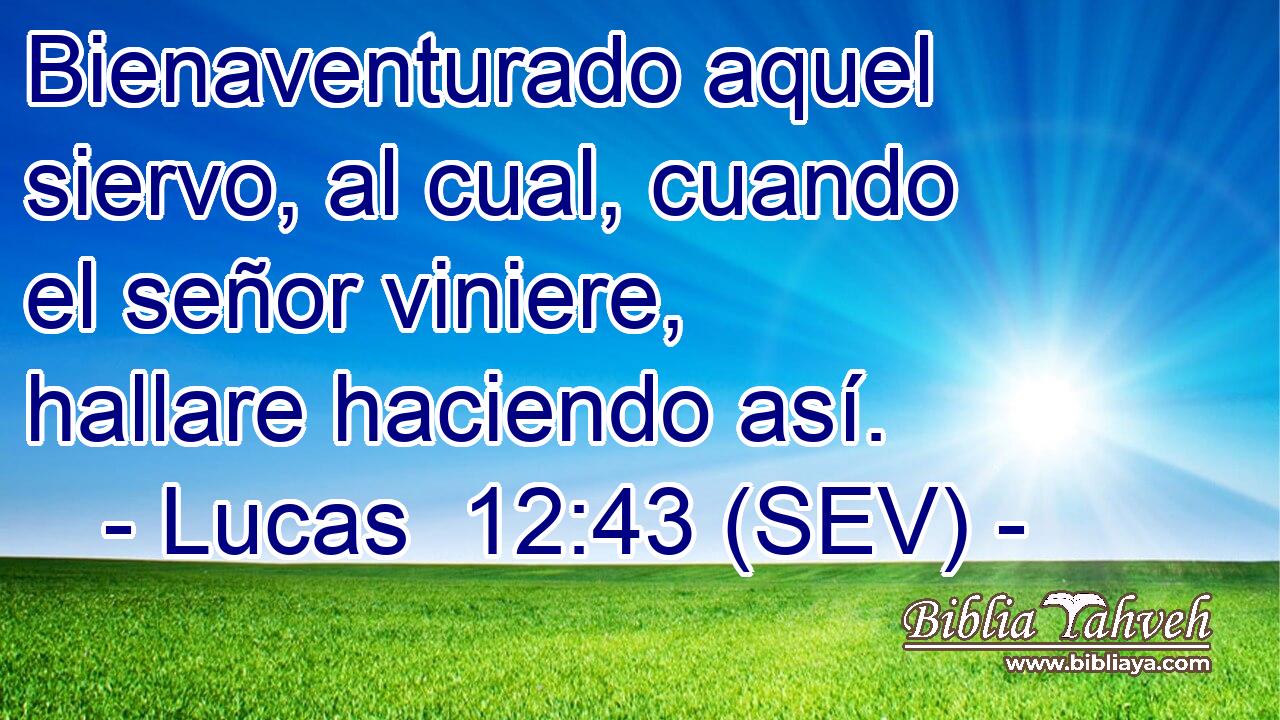 Bienaventurado aquel siervo, al cual, cuando el señor viniere, hallare haciendo así.