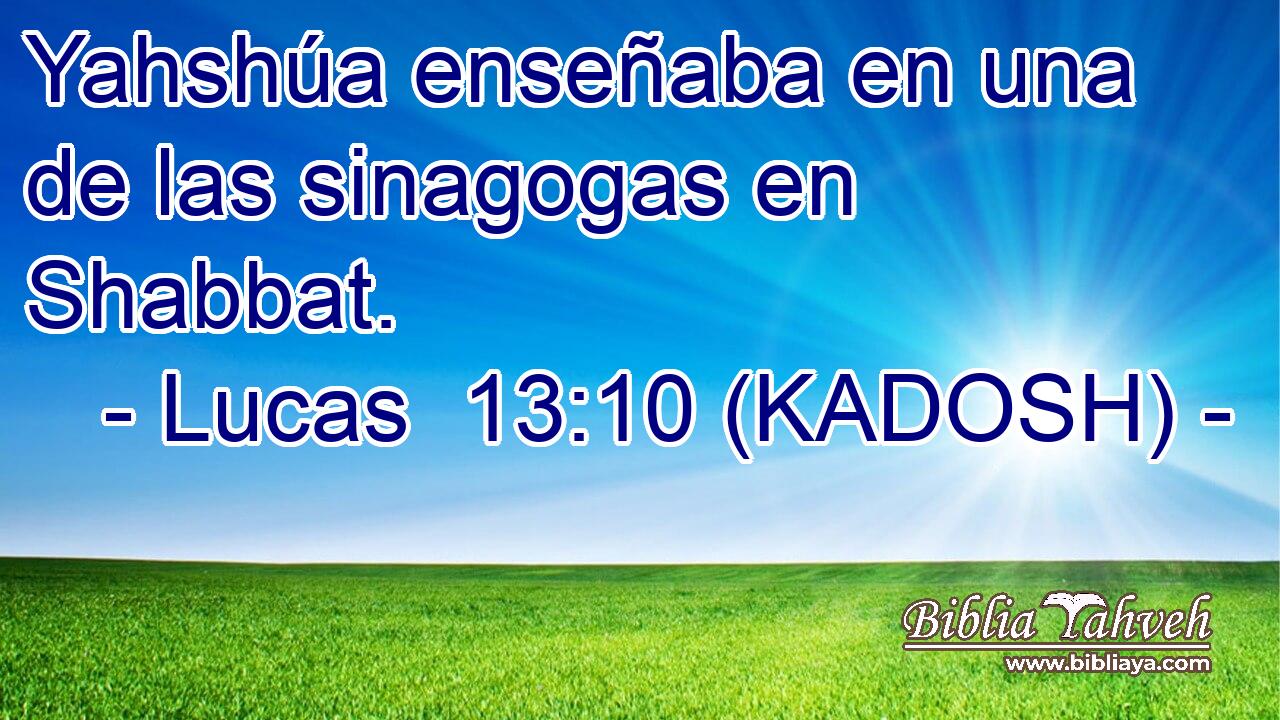  Yahshúa enseñaba en una de las sinagogas en Shabbat. 