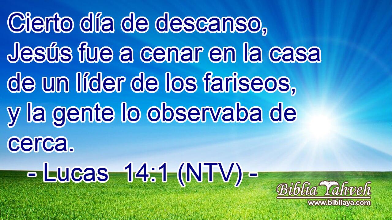 Cierto día de descanso, Jesús fue a cenar en la casa de un líder de los fariseos, y la gente lo observaba de cerca.