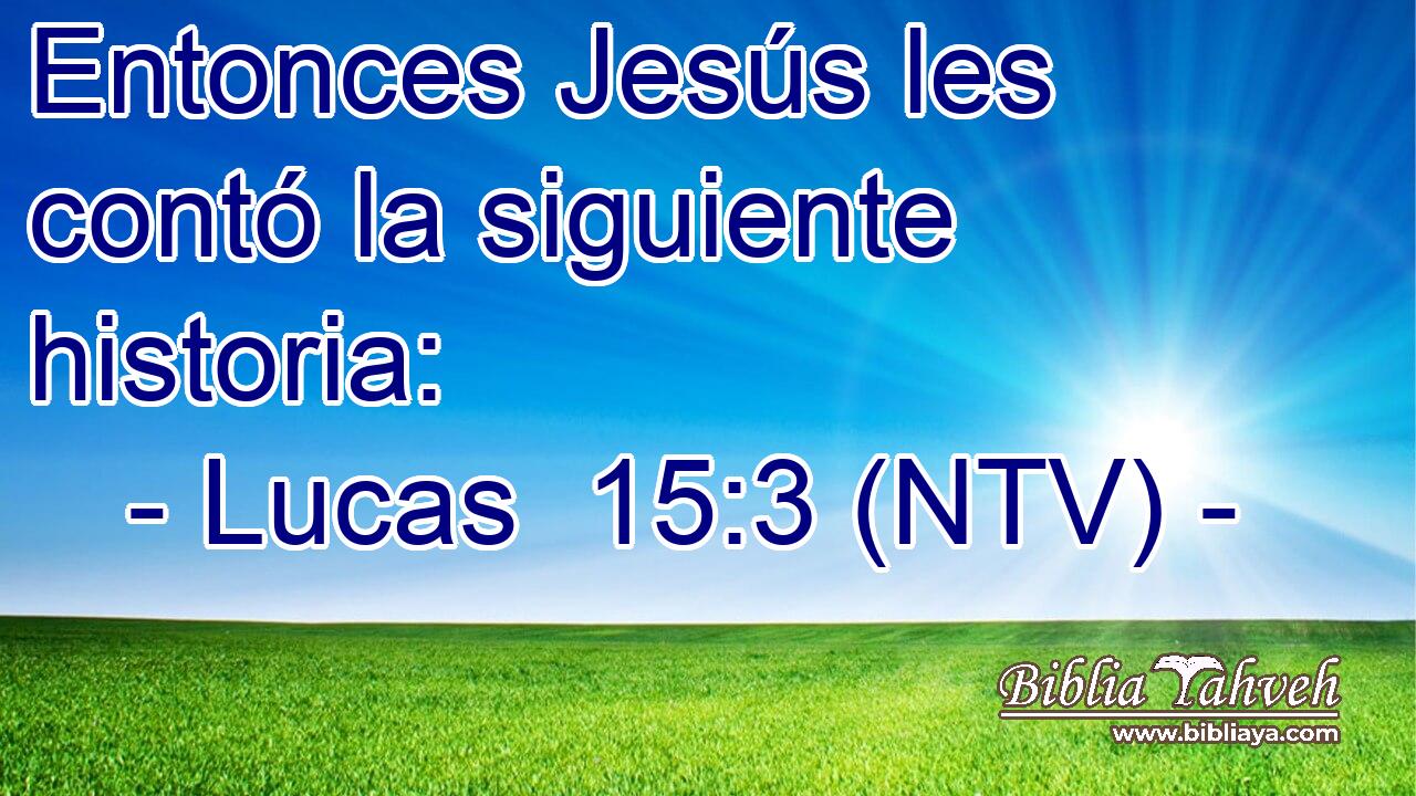 Entonces Jesús les contó la siguiente historia: