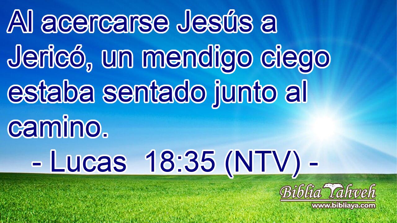 Al acercarse Jesús a Jericó, un mendigo ciego estaba sentado junto al camino.