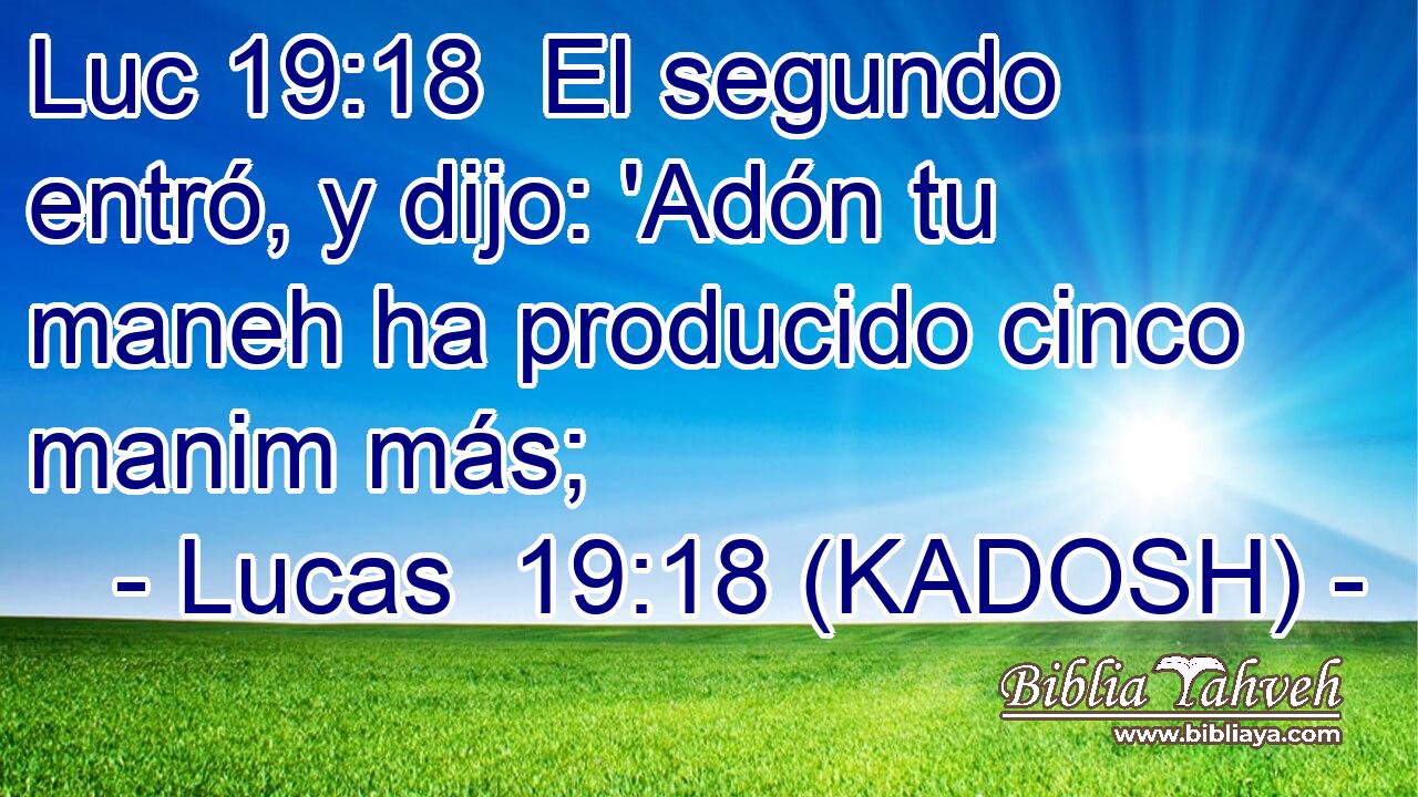  El segundo entró, y dijo: 'Adón tu maneh ha producido cinco manim más; 